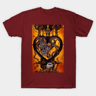 Steampunk mechanical heart T-Shirt